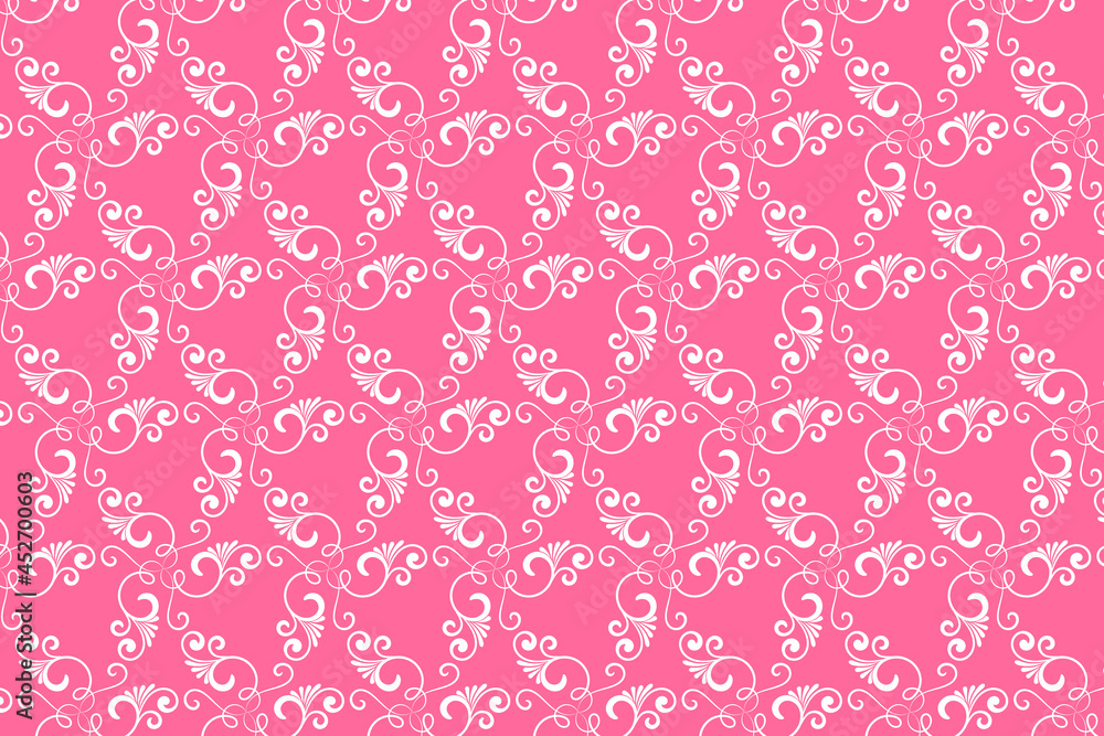 Floral seamless pattern design. Endless floral texture for wrapping,  fabrics, textiles, paper etc.