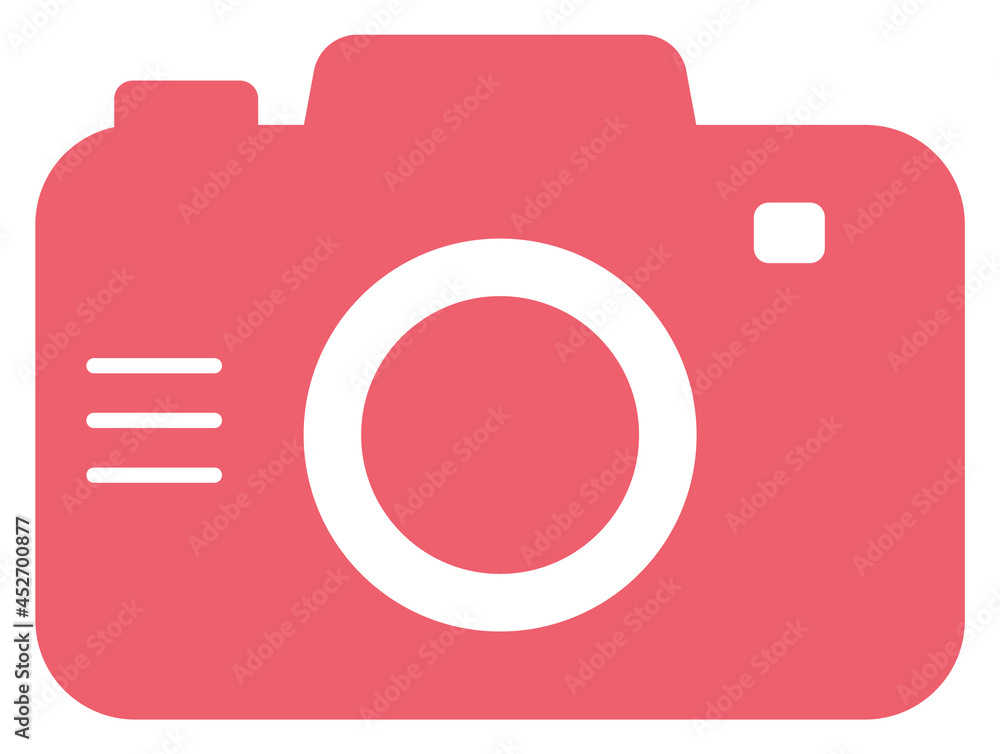 カメラ かわいい ピンク アイコン イラスト Stock Vector Adobe Stock
