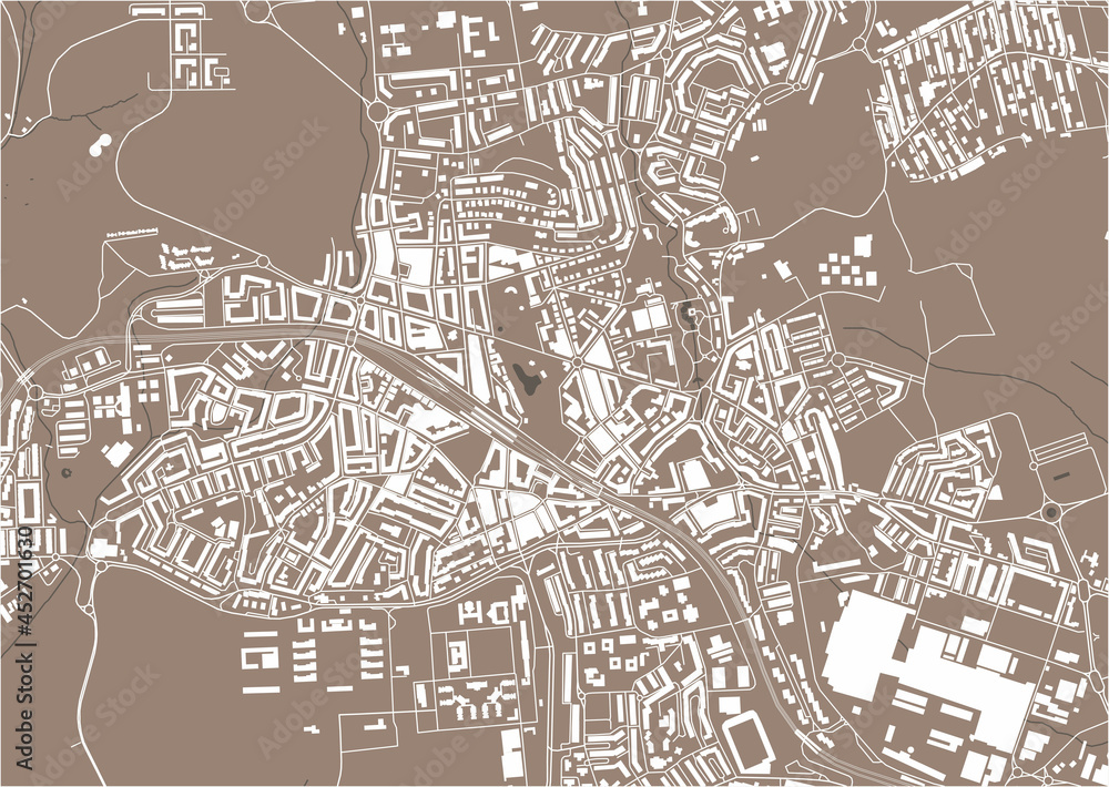 map of the city of Amadora, Portugal