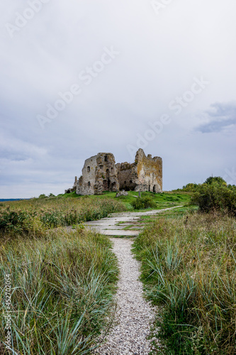 view of the castle ruins at Toolse in northern Estonia