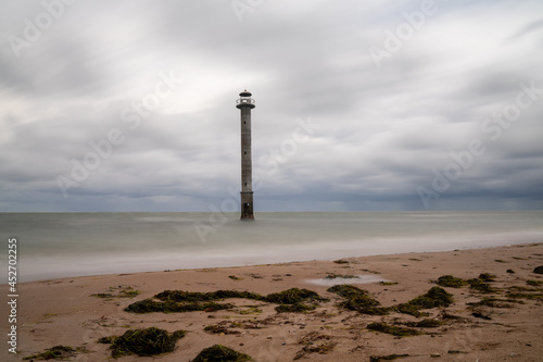 the leaning Kiipsaare lighthouse on Saaremaa Isand in northern Estonia