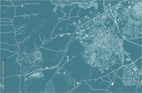 map of the city of Mostoles, Spain