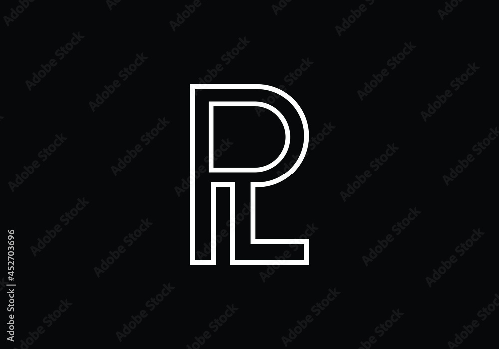 Logo design of R  in vector for construction, home, real estate, building, property.Vector