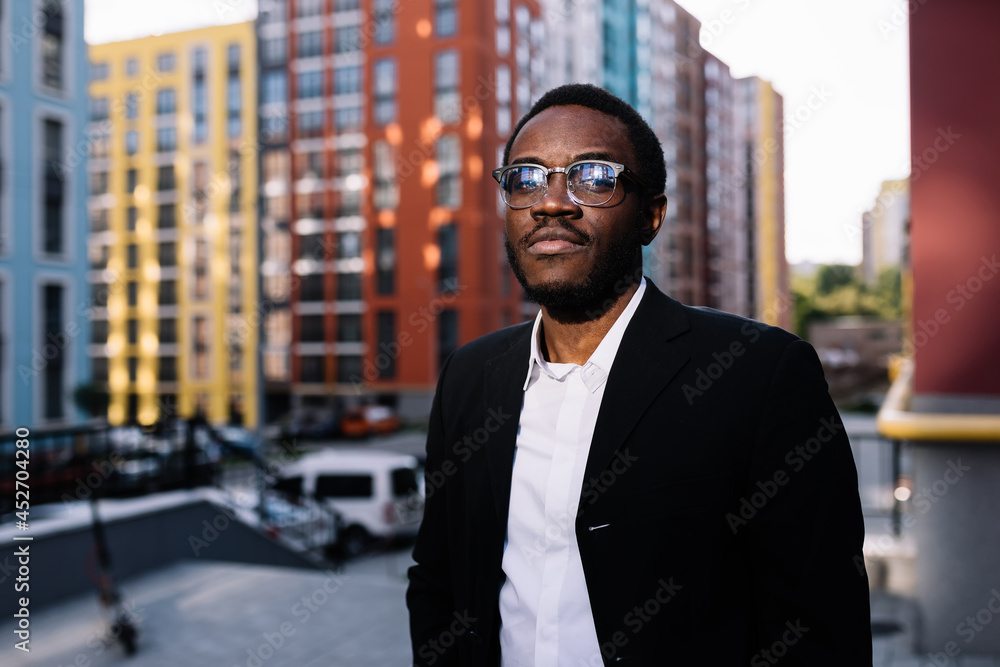 Portrait of a serious african american man looking at the camera Portrait of a serious african american man looking at the camera