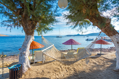 Fototapeta Naklejka Na Ścianę i Meble -  Ortakent Yahsi Beach in Bodrum