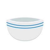 Bowl vector. bowl stack. Bowl on white background.