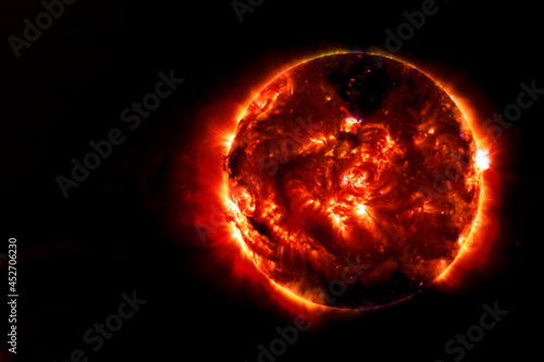Sun space.Elements of this image were furnished by NASA.