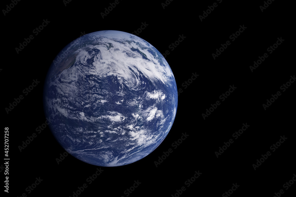 Oceanic exoplanet. Elements of this image were furnished by NASA. Oceanic exoplanet. Elements of this image were furnished by NASA.