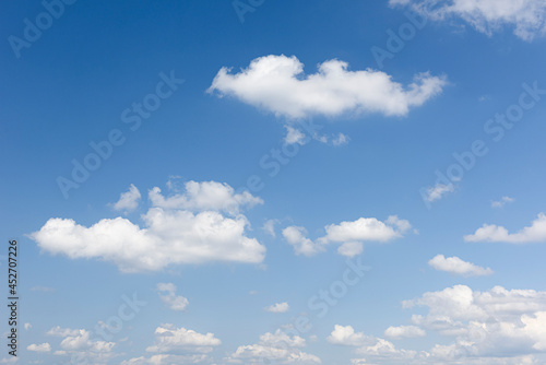 Blue sky and beautiful clouds.