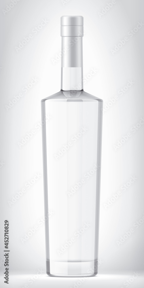 Glass Bottle on background with Foil. Glass Bottle on background with Foil.