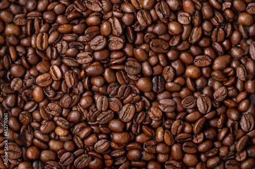 Roasted coffee bean seed  caffeine