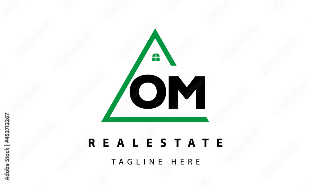creative real estate OM latter logo vector creative real estate OM latter logo vector
