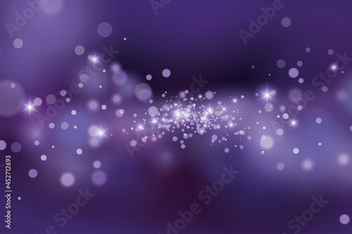 Violet abstract background with sparkle. Blurred purple ultraviolet luminescence. Violet star dust background. Purple shining abstract backdrop. © Юлия Кондратьева