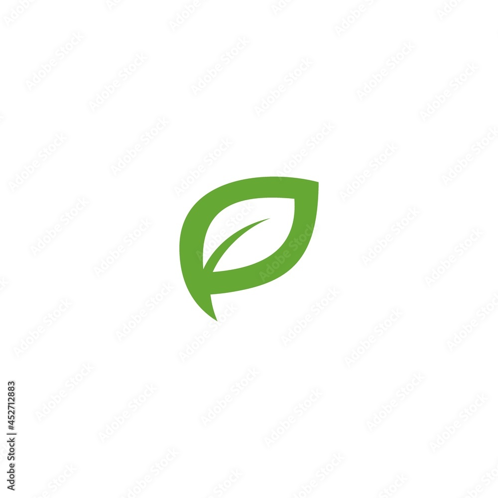 Green Leaf Icon Vector Illustrations nature Green Leaf Icon Vector Illustrations nature
