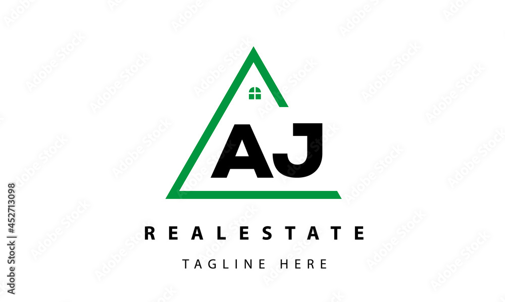 creative real estate AJ latter logo vector creative real estate AJ latter logo vector