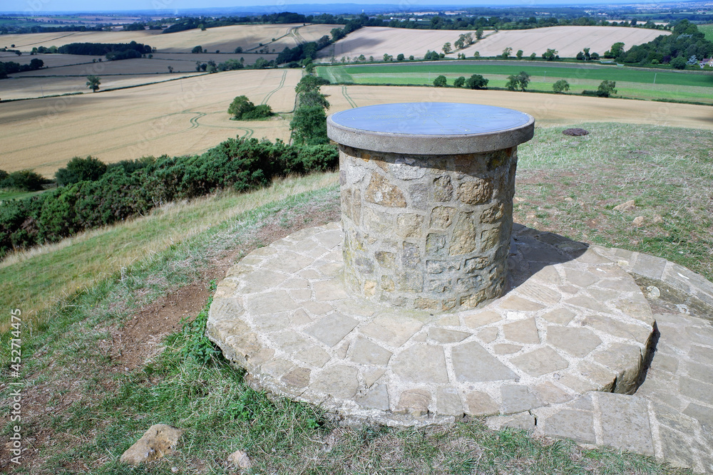 RAC observation point on Burrough Hill, an Iron Age fort 7 miles south of Melton Mowbray in the English county of Leicestershire RAC observation point on Burrough Hill, an Iron Age fort 7 miles south of Melton Mowbray in the English county of Leicestershire