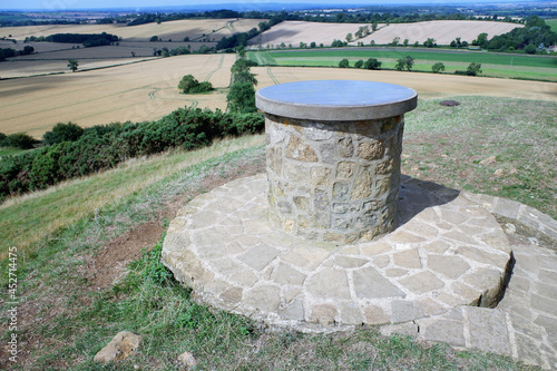 RAC observation point on Burrough Hill, an Iron Age fort 7 miles south of Melton Mowbray in the English county of Leicestershire photo