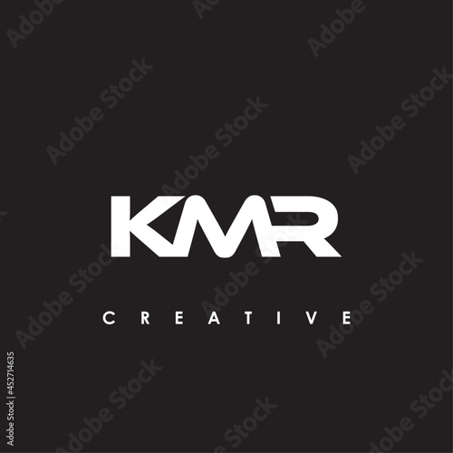 KMR Letter Initial Logo Design Template Vector Illustration photo