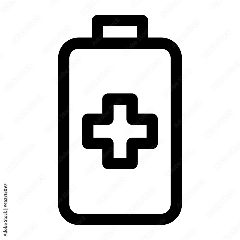 Battery Line Icon Vector Battery Line Icon Vector