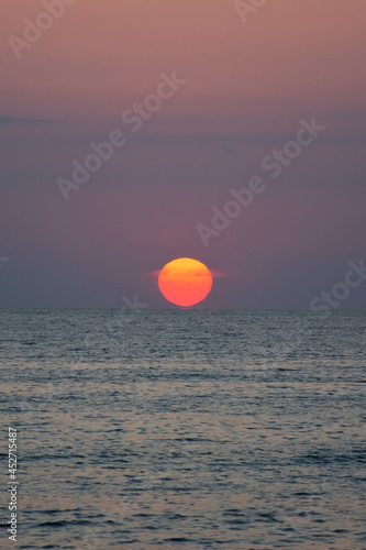 sunset on the beach