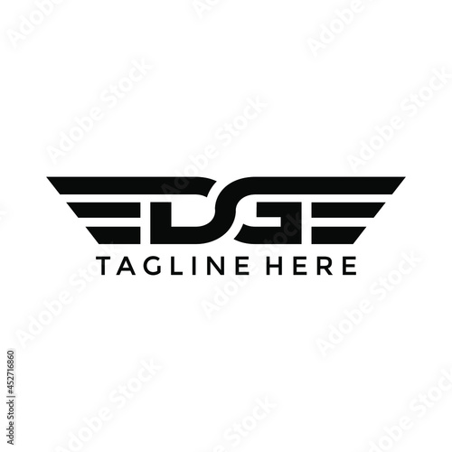 edge text logo design creative idea