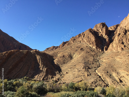 The view of Todra Gorge, Tinghir, Morocco