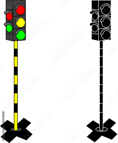 電車の信号機のイメージ