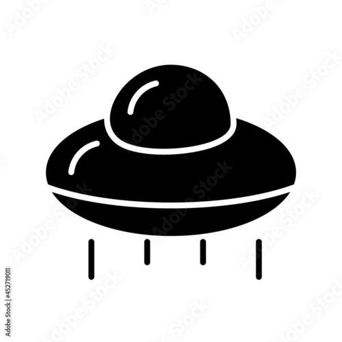 SpaceShip Glyph Vector Line Icon Design