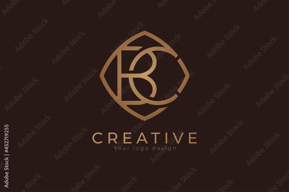 initial letter BC Monogram logo, usable for personal, wedding, branding and business logos, Flat Logo Design Template, vector illustration initial letter BC Monogram logo, usable for personal, wedding, branding and business logos, Flat Logo Design Template, vector illustration