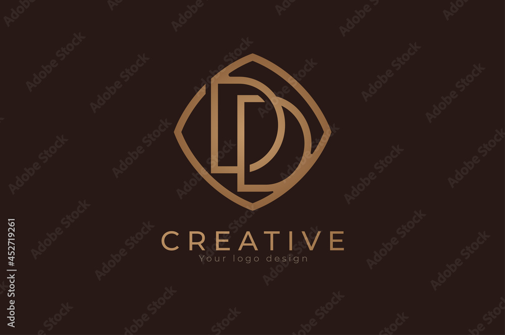 initial letter DD Monogram logo, usable for personal, wedding, branding and business logos, Flat Logo Design Template, vector illustration initial letter DD Monogram logo, usable for personal, wedding, branding and business logos, Flat Logo Design Template, vector illustration