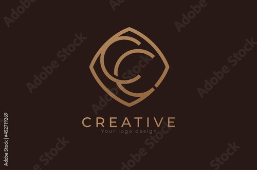 Foto initial letter CC Monogram logo, usable for personal, wedding, branding and busi