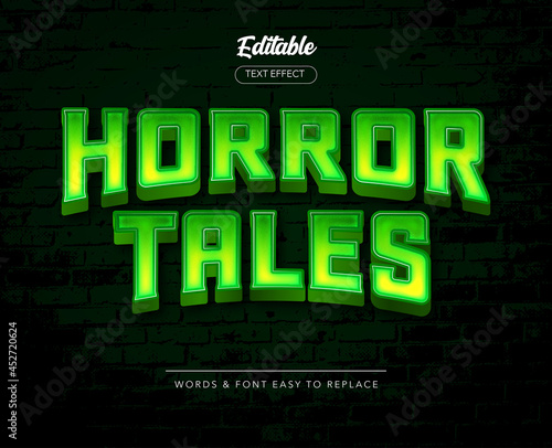 Halloween Theme Style Vector Text Effect