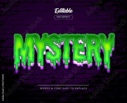 Halloween Theme Style Vector Text Effect