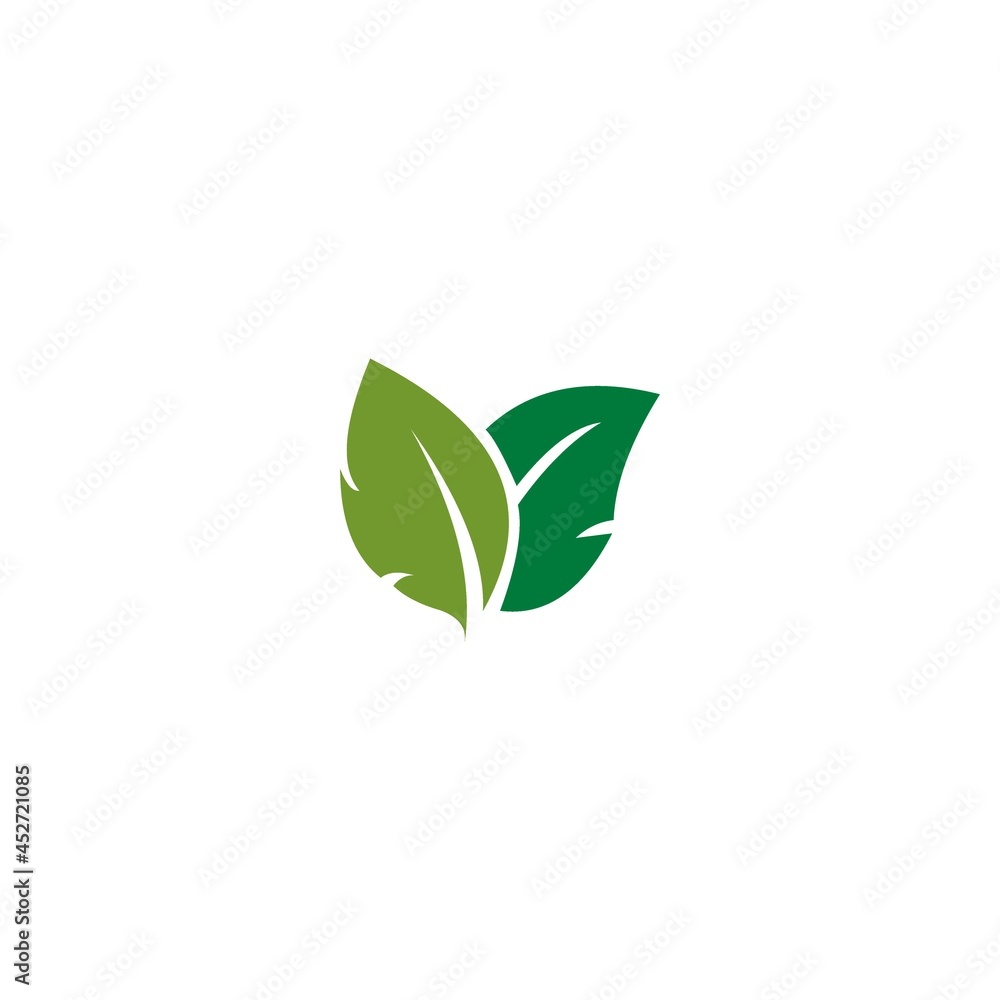 Green Leaf Icon Vector Illustrations nature Green Leaf Icon Vector Illustrations nature
