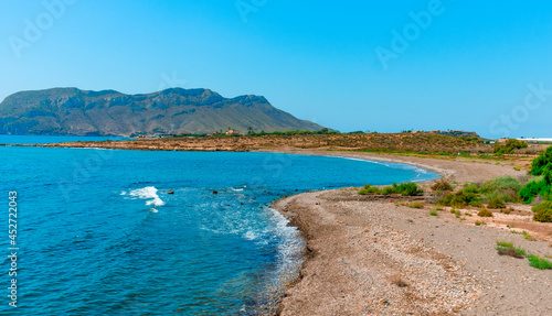 panoramic view of El Rafal beach in Aguilas, Spain © nito