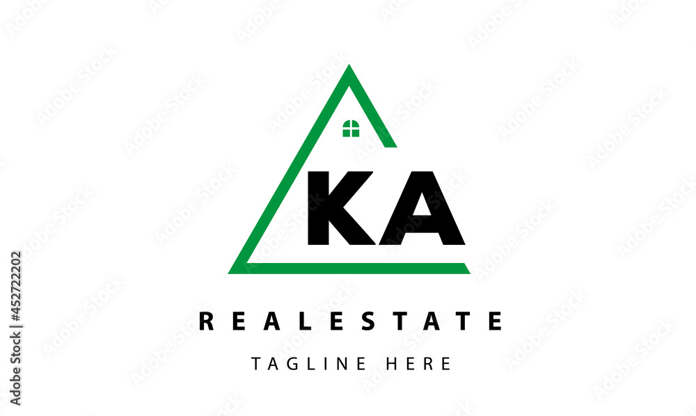 KA creative real estate logo vector KA creative real estate logo vector