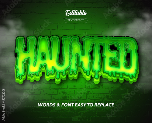 Halloween Theme Style Vector Text Effect