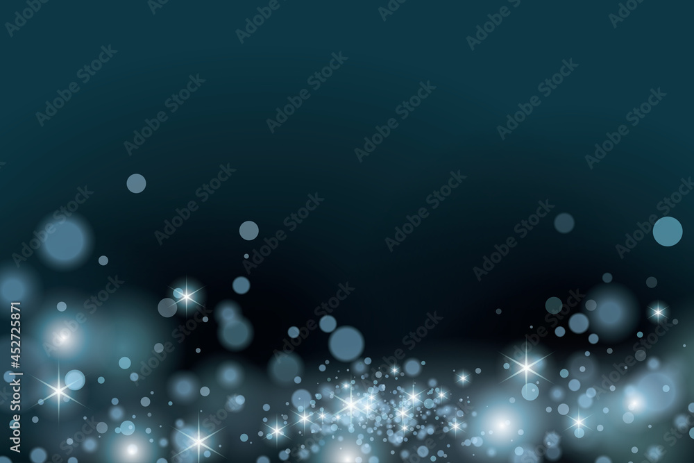 Abstract blue sparkle background. Blurred indigo mystery star dust background. 3D shining abstract background. Abstract blue sparkle background. Blurred indigo mystery star dust background. 3D shining abstract background.