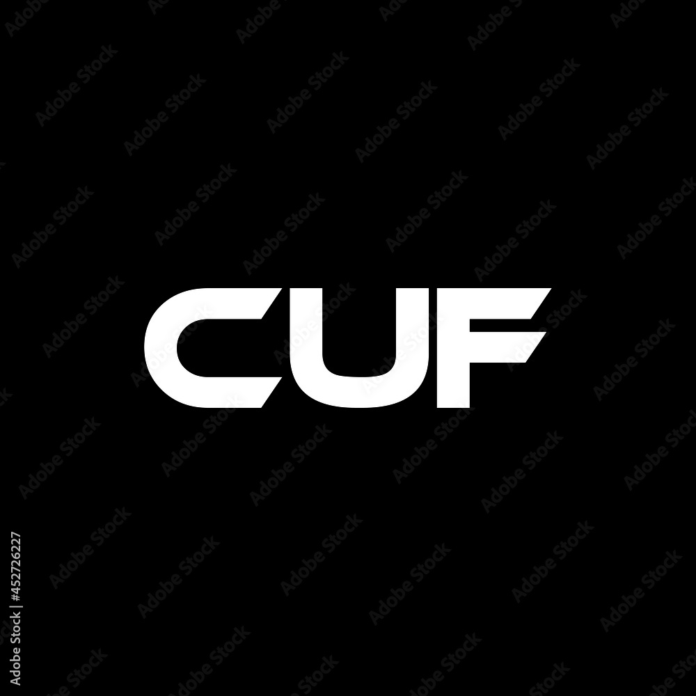 CUF letter logo design with black background in illustrator, vector logo modern alphabet font overlap style. calligraphy designs for logo, Poster, Invitation, etc. CUF letter logo design with black background in illustrator, vector logo modern alphabet font overlap style. calligraphy designs for logo, Poster, Invitation, etc.
