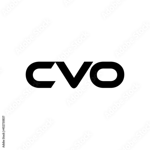 CVO letter logo design with white background in illustrator, vector logo modern alphabet font overlap style. calligraphy designs for logo, Poster, Invitation, etc. photo