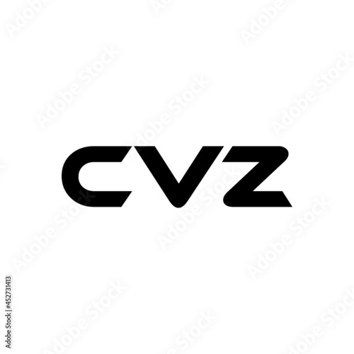 CVZ letter logo design with white background in illustrator, vector logo modern alphabet font overlap style. calligraphy designs for logo, Poster, Invitation, etc.