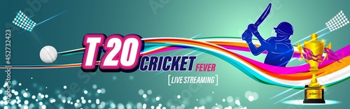 ICC Men's T20 World Cup cricket championship abstract background.