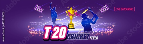 ICC Men's T20 World Cup cricket championship abstract background.