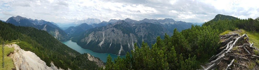 Hiking around the Plansee Lake in Austria Tirol