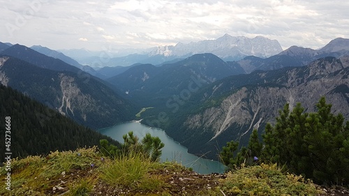 Hiking around the Plansee Lake in Austria Tirol