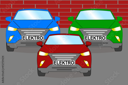 Drei Elektro Autos, E-Auto