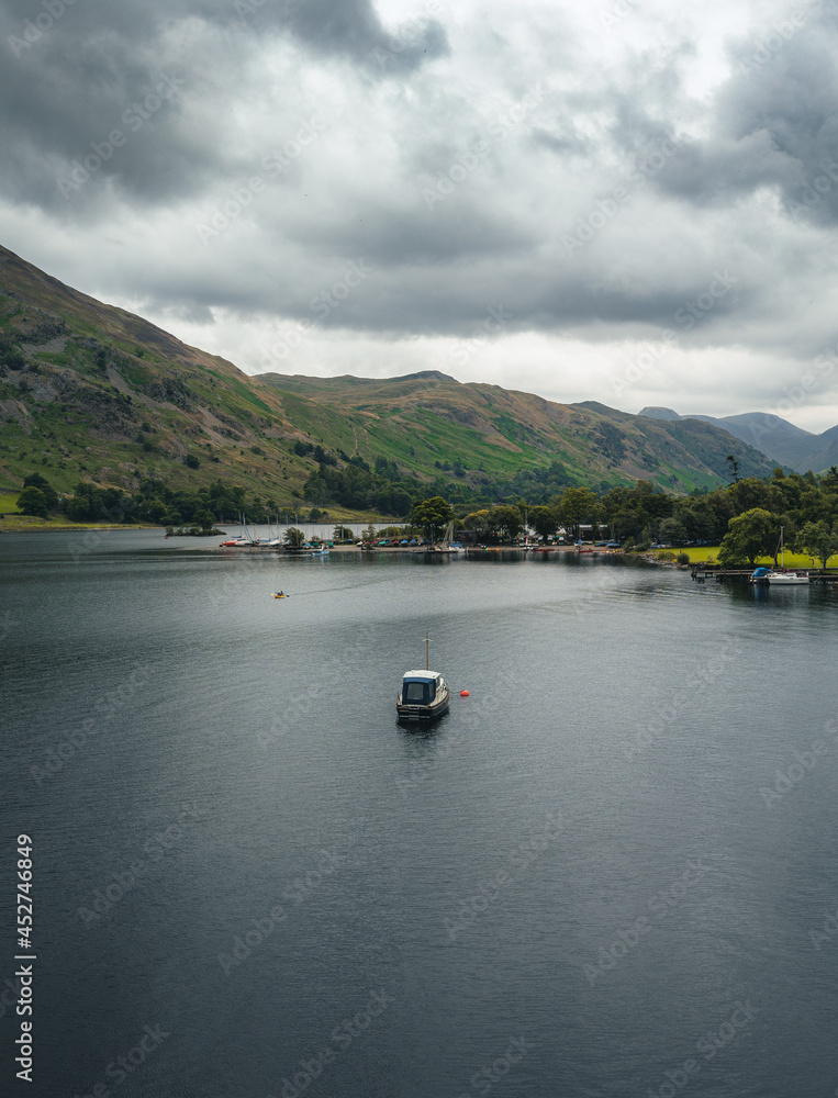 boats on the lake in the lake district