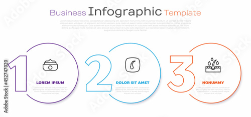 Set line Gel or wax for hair styling, Human follicle and Oil care treatment. Business infographic template. Vector