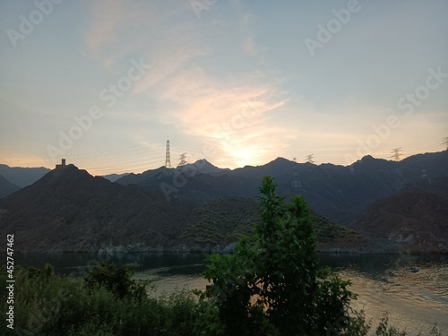 Sunset in the Mountains of Khorfakan photo