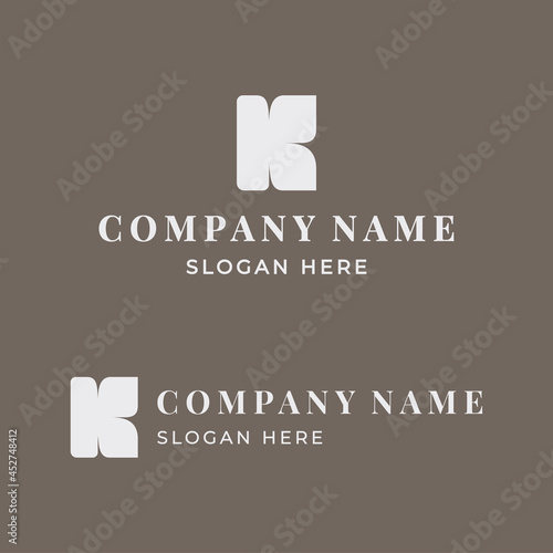 Minimal feminine beauty and boutique logo template